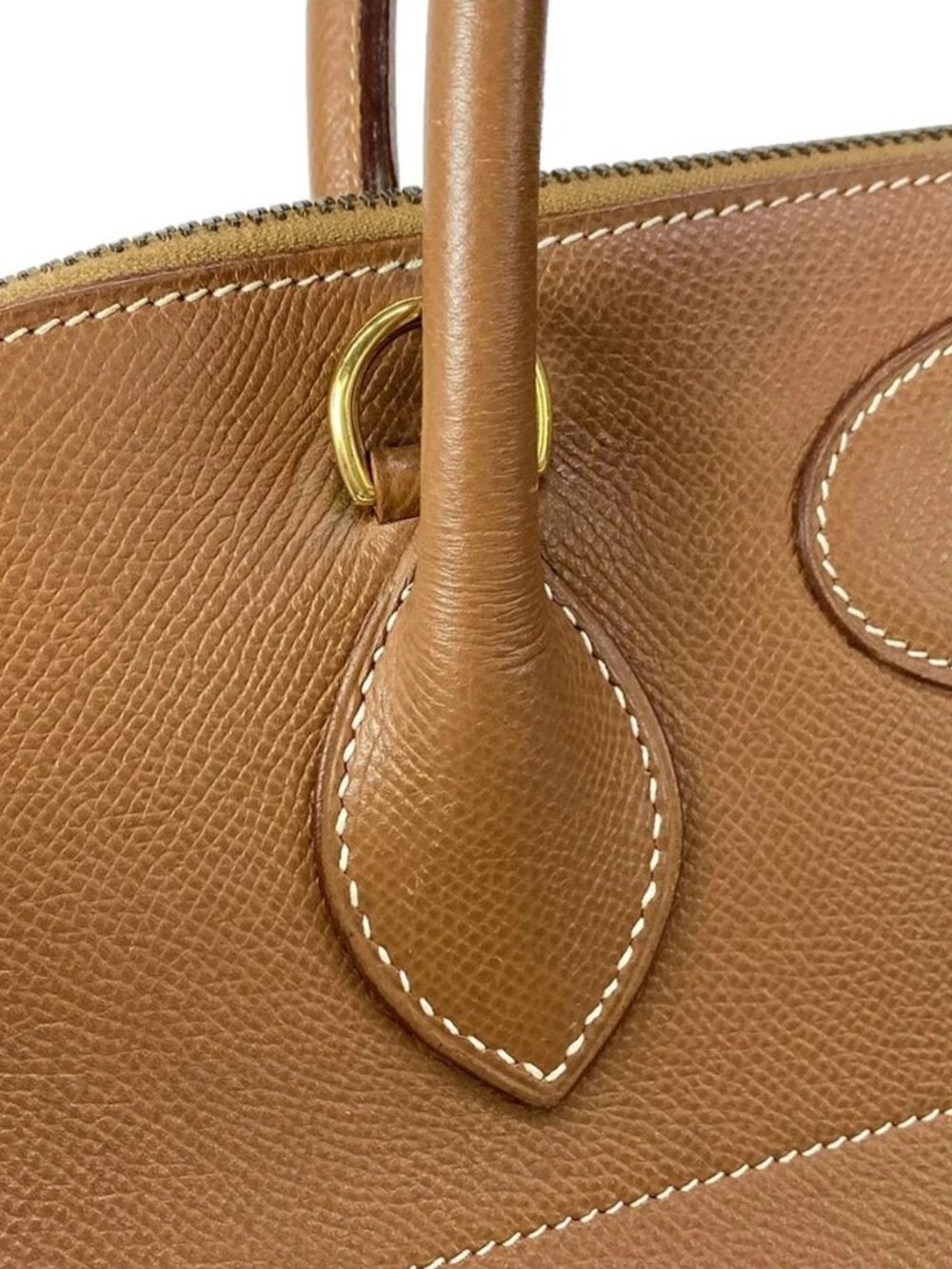 HERMES Bolide 37 - Gold Veau Graine Couchevel Circle Z Handbag - Picture 9 of 16